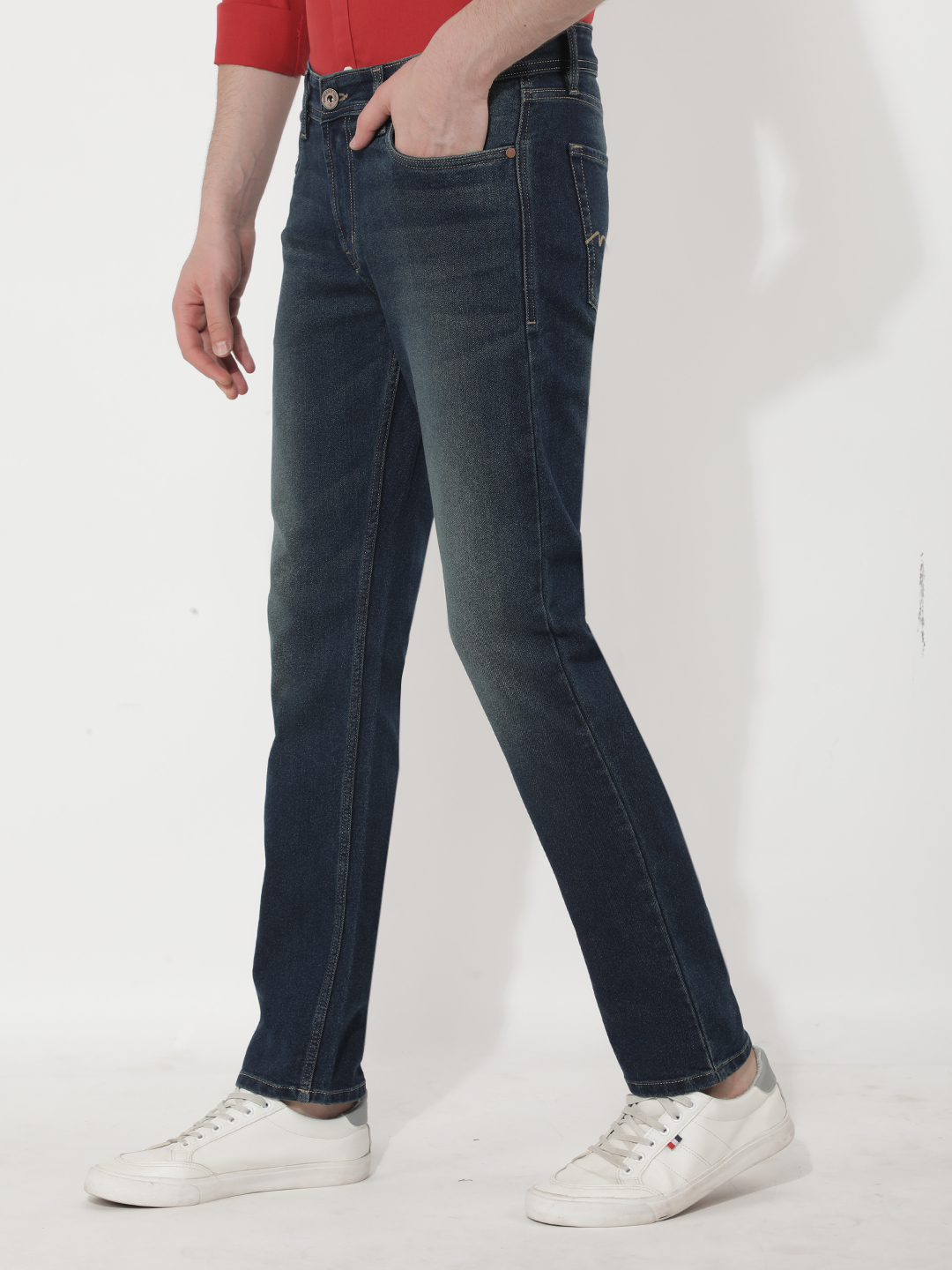 Numero Uno Men Solid Blue Jeans
